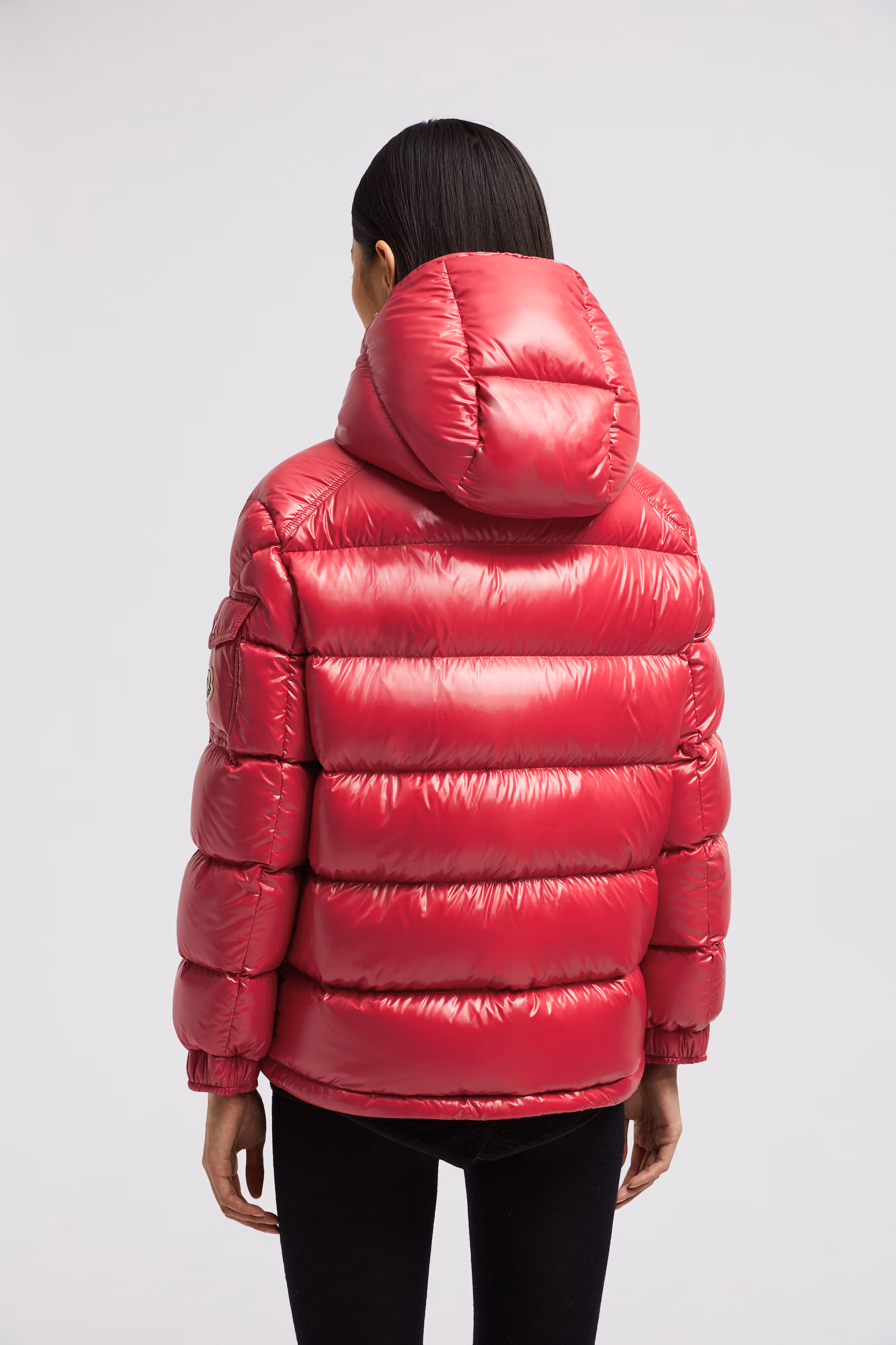 Plumífero corto con capucha Maire Mujer Rojo coral Moncler 5